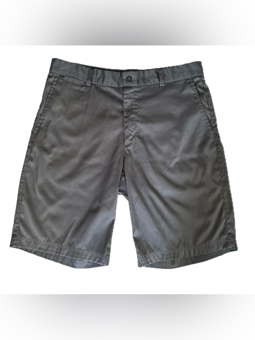 Nike Golf Dri-Fit Shorts Gray Mens 33 Tour Performance Stretch Flat Front